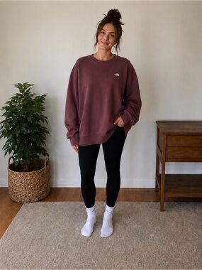🔥The North Face Oversized Crewneck Sweatshirt Women's Medium- Super Oversized